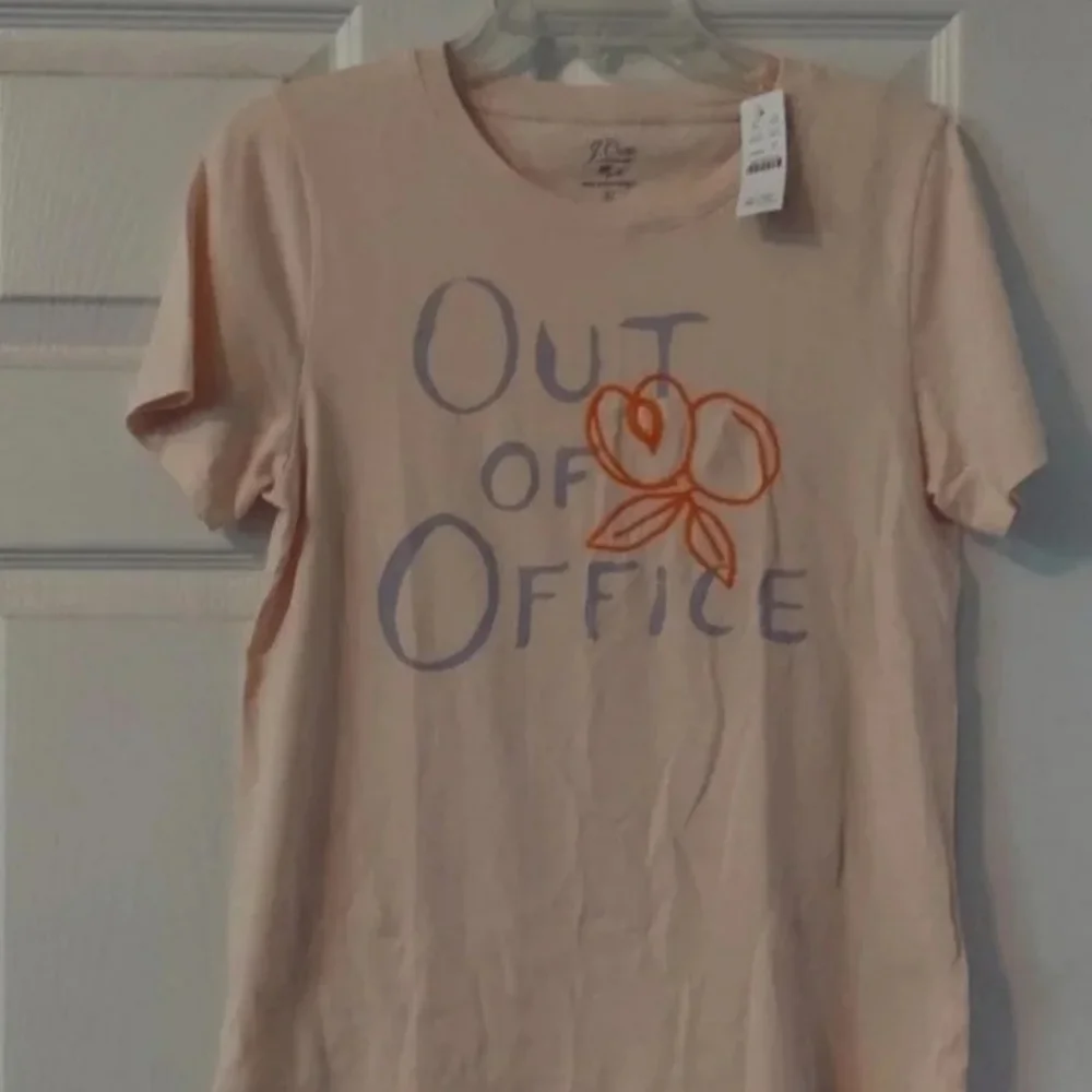 J.CREW Broken-in Jersey Tee Out Of Office SM (4-6) BNWT RETIRED! 1 Left